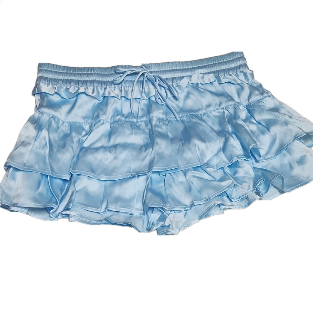 NWT Shug! Light Blue Ruffled skort, size Small